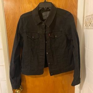 Levi’s cropped denim jacket XL